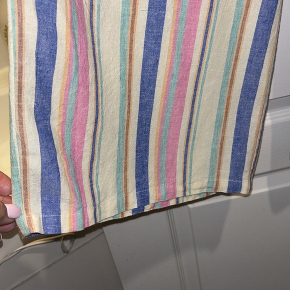 STYLE & CO BRAND MULTI COLORED STRIPED CAPRI PANTS LINEN AND MODAL
SIZE MEDIUM - Picture 6 of 11